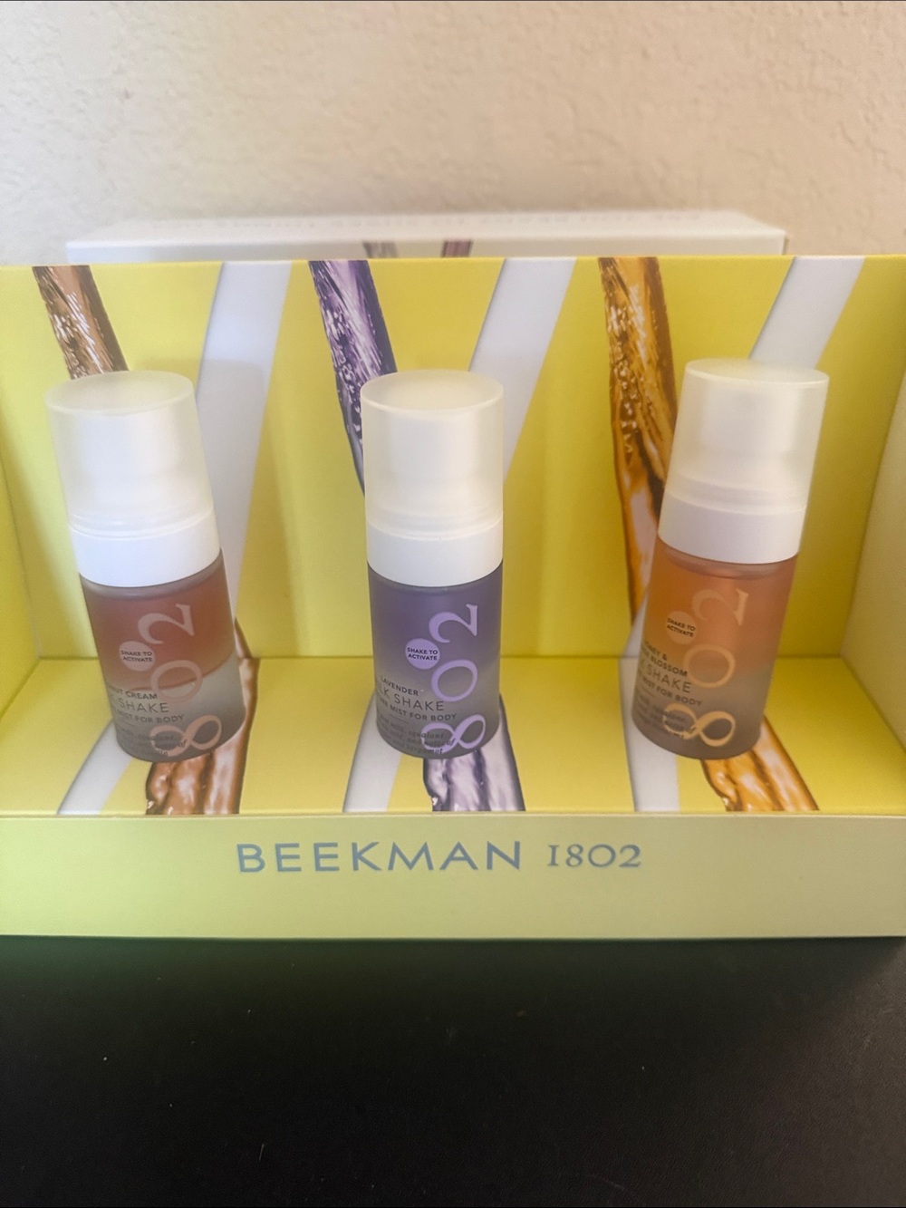 Beekman 1802 Moisturizer Trio in Purple, Peach & Orange